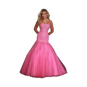 NEW 2CUTE mermaid patterned ball gown in bright pink